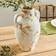 Sicilia Urn White/Natural Vase 16"
