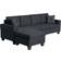 Lilola Home LLOL1693 Black Sofa 97" 4 Seater