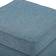 Adeco Square Ottoman Blue Foot Stool 17.1"