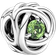 Pandora August Spring Eternity Circle Charm - Silver/Green