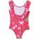 Hatley Unicorns & Rainbows Ruffle Sleeve Swimsuit - Pink