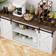 Shahoo Farmhouse White/Brown Sideboard 58x27.6"