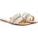 River Island Raffia Diamante Flat Sandals - Beige