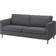 Ikea Parup Vissle Grey Sofa 206cm 3-Sitzer