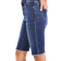 Style & Co Women's Mid Rise Raw Edge Bermuda Jean Shorts - Blue Lapis