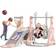 Seeutek 4 in 1 Toddler Slide & Swing Set