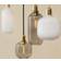 Normann Copenhagen Amp White/Brass Pendellampe 11.2cm