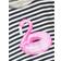 Name It Striped Flamingo Dress - Dark Sapphire