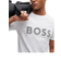 BOSS Cotton-Jersey Regular-Fit T-shirt with Mesh Logo - White