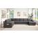 Lilola Home Waylon Collection Gray Sofa 145.5" 6 Seater