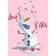 Disney Frozen Girl's Love Is in the Air Olaf Graphic Tee - Light Pink