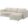 Ikea Vimle Longue/Gunnared Beige Sofa 252cm 3-Sitzer