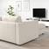 Ikea Vimle Longue/Gunnared Beige Sofa 252cm 3-Sitzer