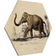 Klebefieber Vintage Educational Board Elephant Beige/Brown Wanddeko 25x22cm