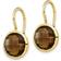 Gem & Harmony Smoky Drop Earrings 7.40 Carats - Gold/Quartz