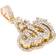 Jewelry Unlimited Allah Pendant - Gold/Diamonds