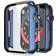 Misxi Hard PC Case with Tempered Glass Screen Protector Apple Watch Series 4/5/6/SE 44mm 2 Pack