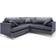 Abakus Direct Ferguson Dark Grey Sofa 200cm 5-Sitzer