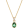 Swarovski Stilla Pendant Necklace - Gold/Green/Transparent