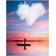 5D Diamond Art Painting Full Drill Heart-Shaped Cloud Lake & Fie