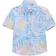 Vintage Kid's Tropical Print Shirt - Blue Multi