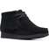 Clarks Older Kid's Wallabee Boot - Black Suede