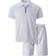 Temu Casual Short Sleeve Lapel Shirt & Drawstring Shorts Set Men - White