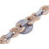 Jewelry Unlimited Baguette Infinity Cuban Chain - Rose Gold/White Gold/Diamonds