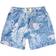 Vintage Summer Kid's Swim Short w/Tropical Flamingo Print - Denim