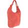 Girly Handbags Hobo Italian Shoulder Bag - Coral