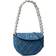 Tory Burch Mini Fleming Soft Crescent Bag - Denim