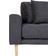 House Nordic Lido Dark Grey Sofa 290cm 4-Sitzer