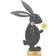 Trendline Bunny Felt Gray Osterdekoration 52cm