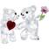 Swarovski Kris Bear Happy Together Multicolour Figurine 2.2"