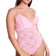 PINK Wink Lace Triangle Unlined Bodysuit - Pink