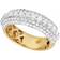 Jewelry Unlimited Genuine Solitaire Wedding Band Ring - Gold/Transparent