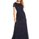 Adrianna Papell Sequin Scoop Back Maxi Dress - Navy