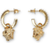 Versace La Medusa Hoop Earrings - Gold/Transparent
