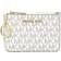 Michael Kors Jet Set Travel Small Top Zip Coin Pouch with ID Holder - Vanilla