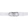 Ferragamo Fixed Jacquard Fabric Belt - Optic White