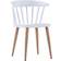 vidaXL Dining White Esszimmerstuhl 75cm 4Stk.