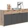 Hioshop Mason Oak Sideboard 180x87cm