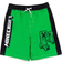 Minecraft Kid's Zombie Creeper Alex Steve Rash Guard & Swim Trunks Outfit Set - Creeper