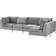 Beliani Left Hand Modular L-Shaped Grey Sofa 300cm 5-Sitzer