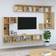 Brayden Studio Leventhal Sonoma Oak Wandschrank 100x30cm 2Stk.