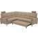 Livetastic Corner Taupe Sofa 270cm 3-Sitzer