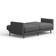 Vertical Seams Dark Grey Sofa 81.5" 2 Seater
