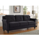Lifestyle Solutions Harper Tufted Black Sofa 78.7" 3 Seater