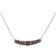 Slide Pendant Necklace - Silver/Red/Grey