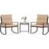 SunCrown 3 pcs Patio Bistro Set